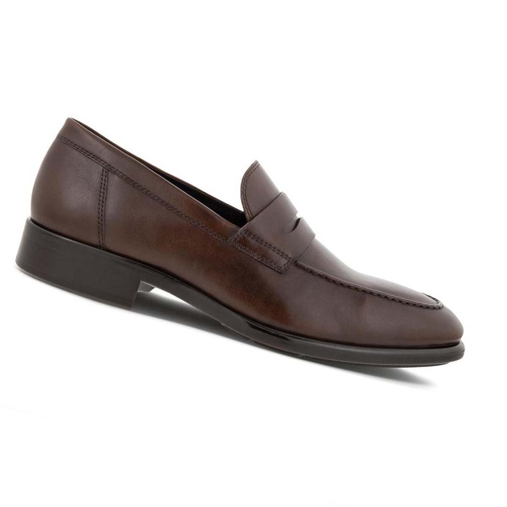 Ecco Citytray Penny Loafer Finskor Herr Bruna | SE 511CTV